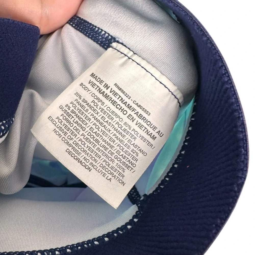 Nike Pro Cropped Leggings Womens Small Floral Tropical Hawaiian Workout Abstract - Picture 2 of 8